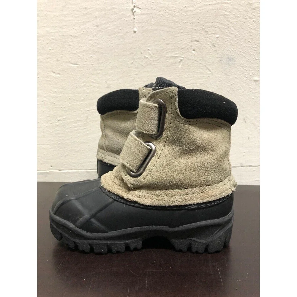 Steel Shank thermolite Snow Boots toddlers SZ US 6 - Suede leather upper/rubber